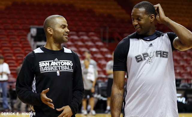Tracy McGrady avec Tony Parker