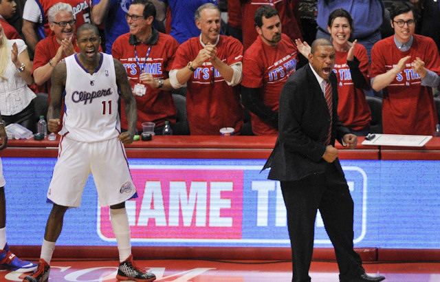La joie de Doc Rivers et Jamal Crawford