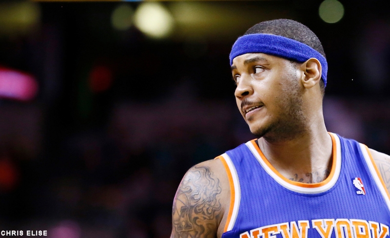 Carmelo Anthony touché au genou