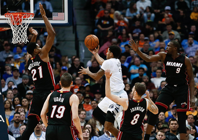 NBA: Miami Heat at Denver Nuggets