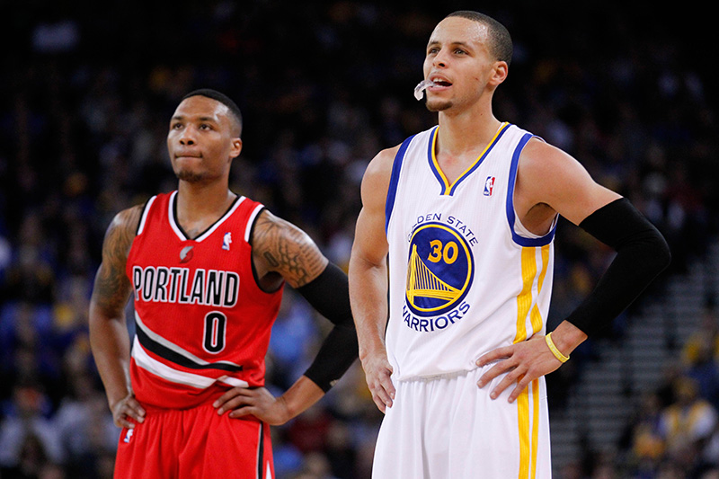 NBA: Portland Trail Blazers at Golden State Warriors