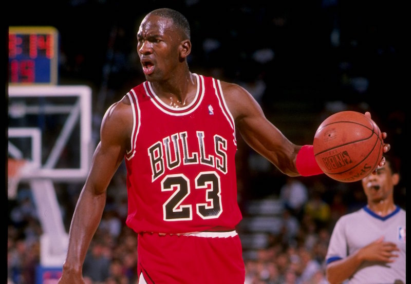 1988: Guard Michael Jordan of the Chicago Bulls in action. Mandatory Credit: Mike Powell /Allsport