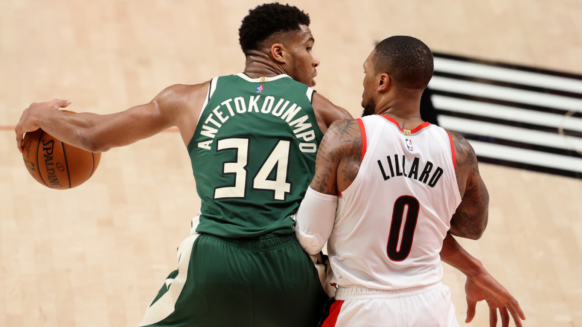 Giannis Antetokounmpo et Damian Lillard