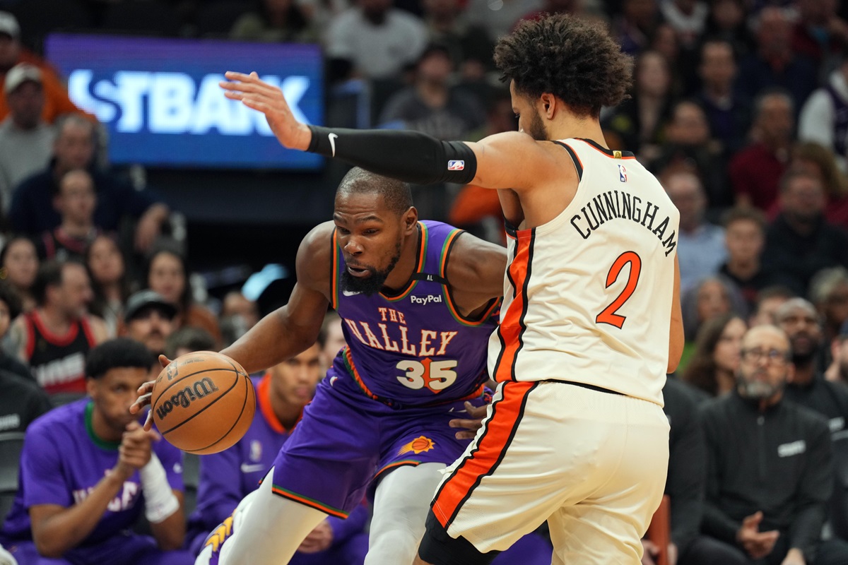 Cade Cunningham et Kevin Durant
