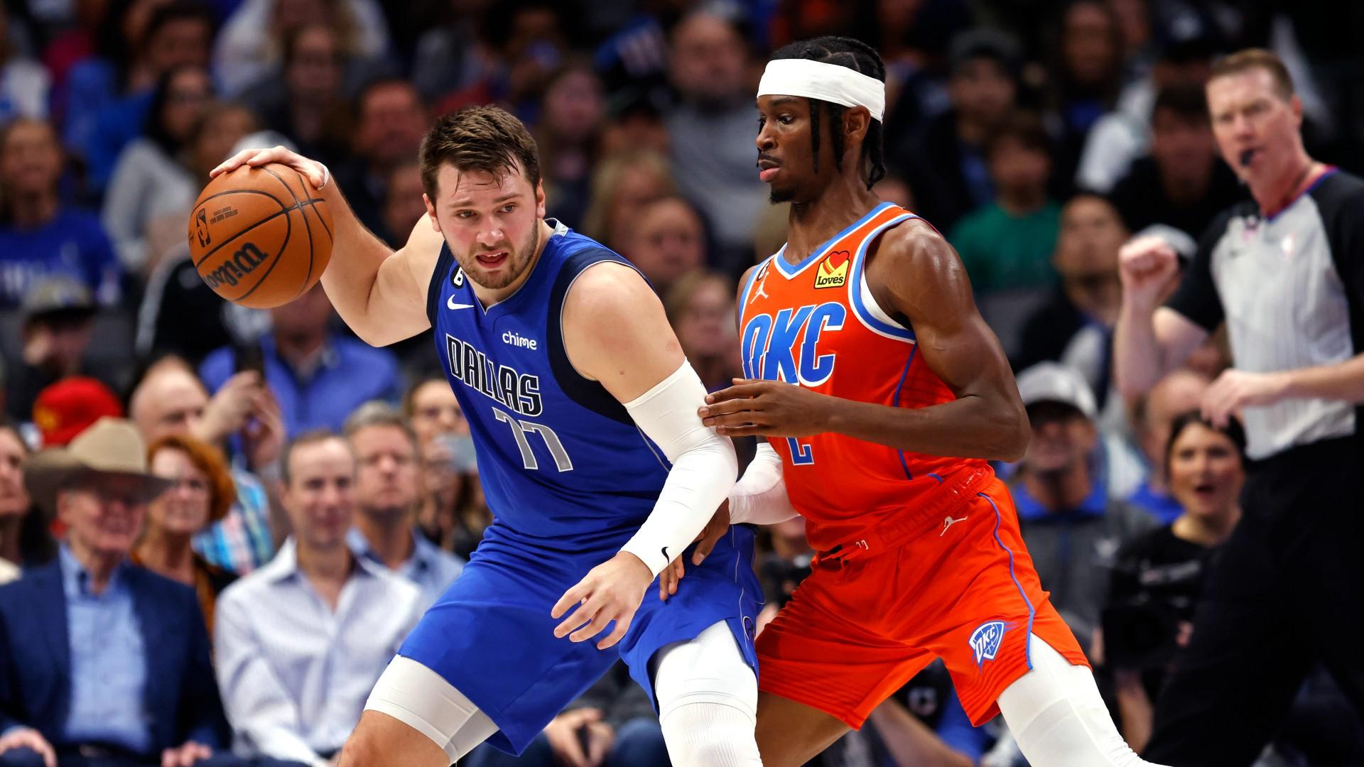 Luka Doncic face à Shai Gilgeous-Alexander