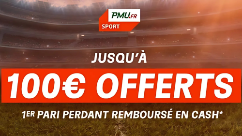 Bonus PMU Sport remboursement pari cash jusqu’à 100 euros sans freebet