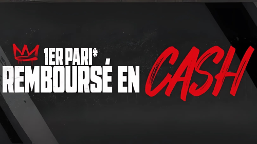 1er pari remboursé cash sur le site en ligne Winamax