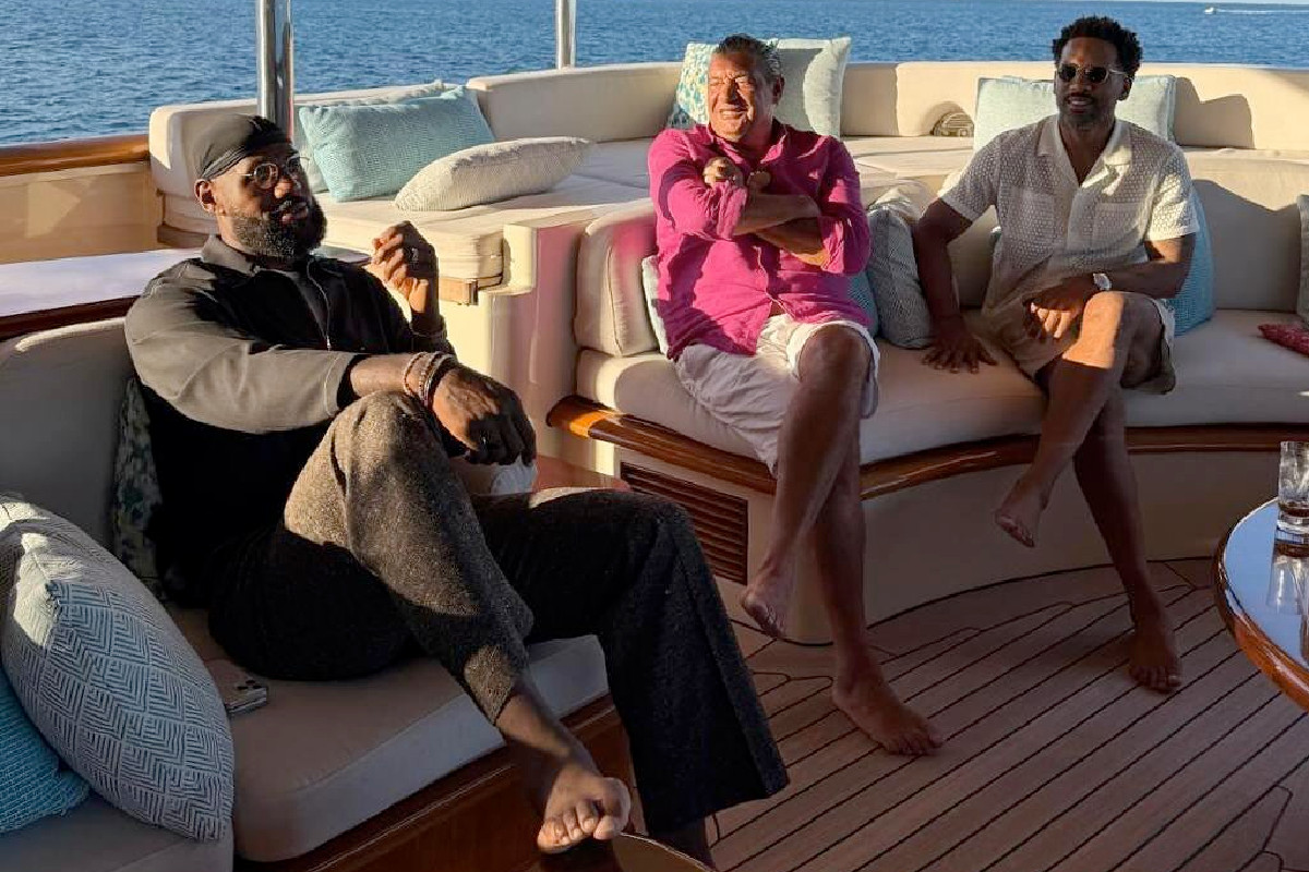 LeBron James et l'agent de Nikola Jokic, Misko Raznatovic