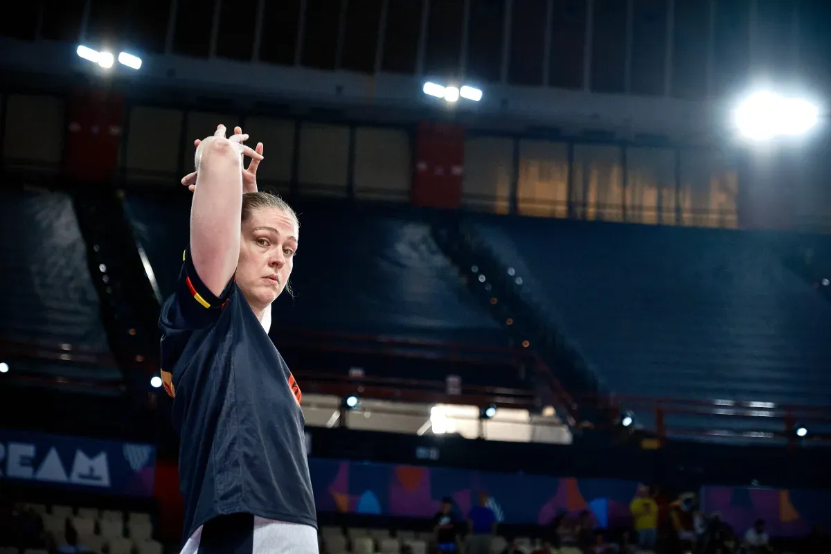Emma Meesseman avec la Belgique