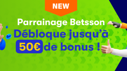 Parrainage Betsson 2025 : 20€ offerts sans dépôt en invitant vos amis