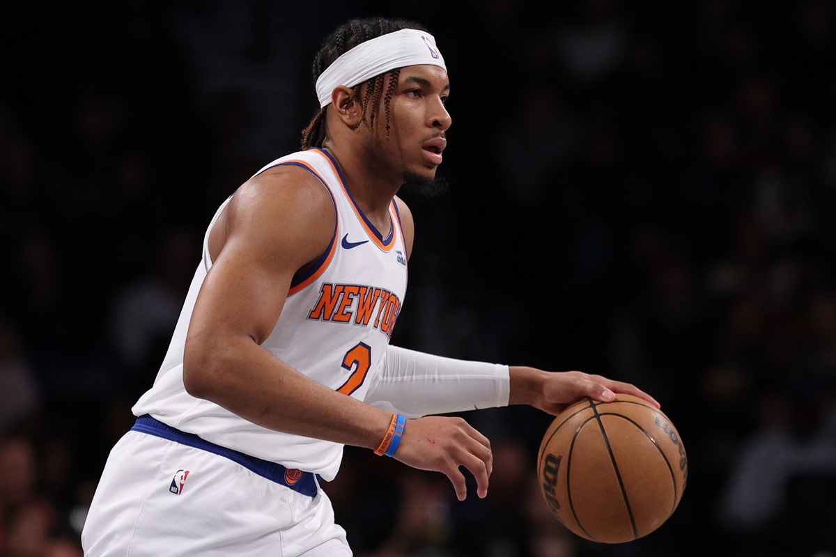 Miles McBride avec les Knicks 