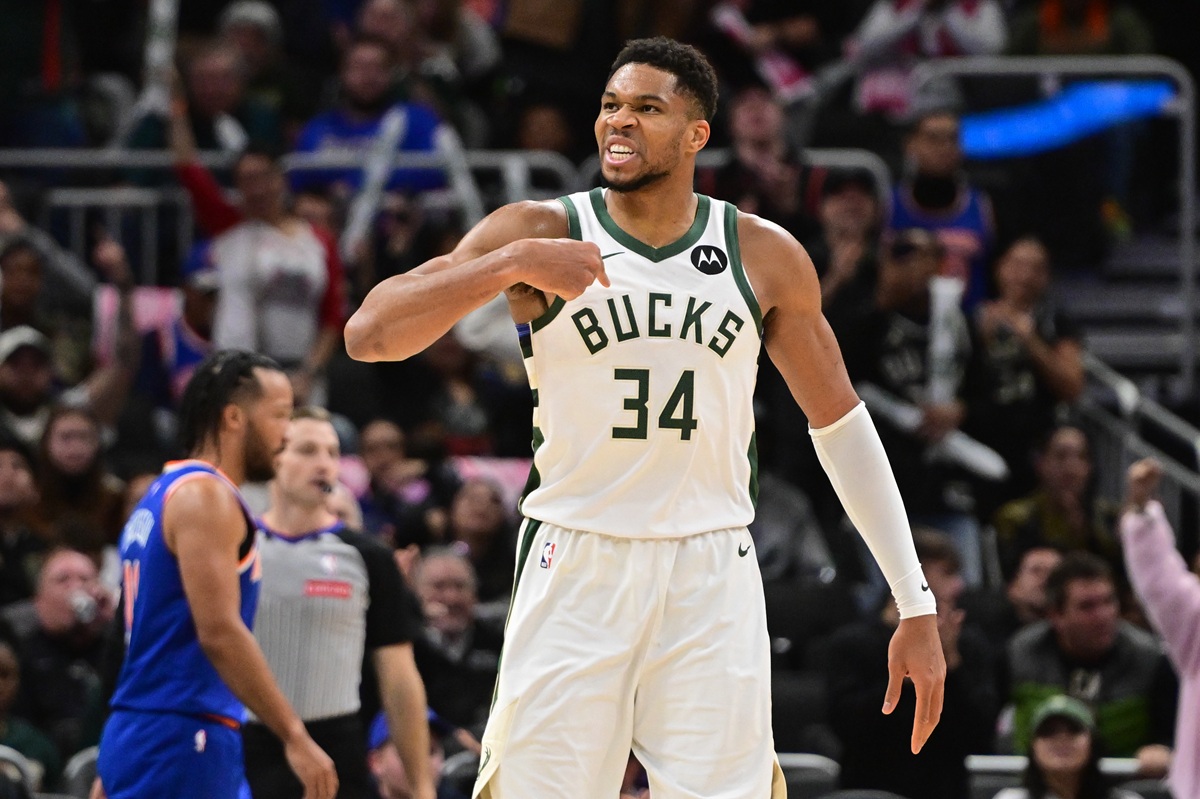 Giannis Antetonkoumpo (Bucks) contre les Knicks