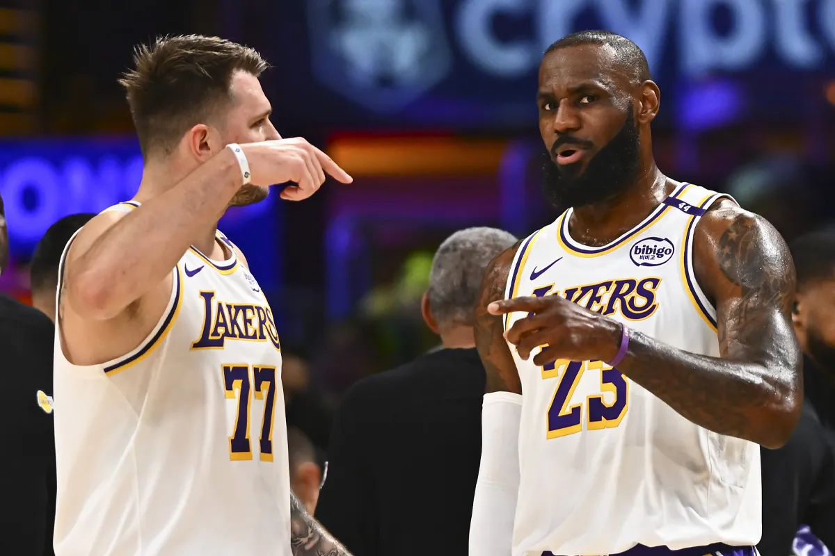 LeBron James et Luka Doncic