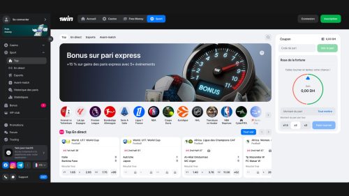 Découvrez l'offre sport et casino du bookmaker africain 1win
