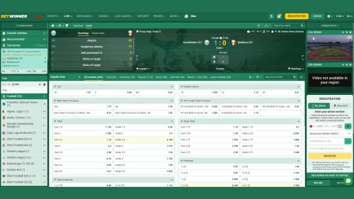 Live streaming Betwinner