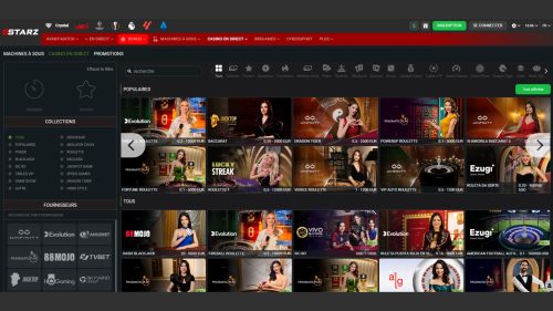 Interface casino 888Starz