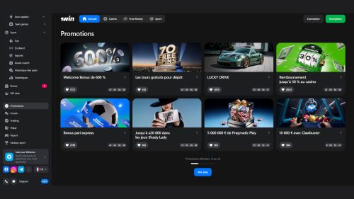 Profitez des promotions avec el code promo 1win