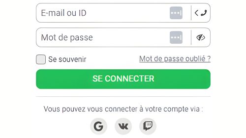 Connectez-vous rapidemenent à votre compte joueur 888Starz