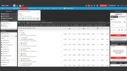 Placez facilement vos paris sportifs sur l'application Megapari