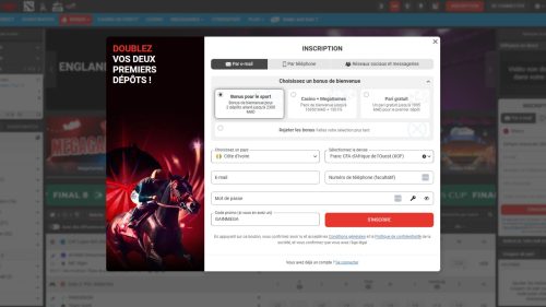 Réalisez votre inscription en quelques clics sur Megapari
