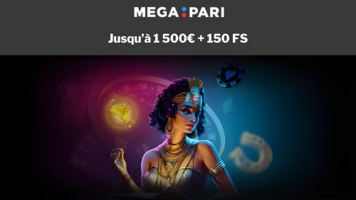 Obtenez le bonus casino sur Megapari