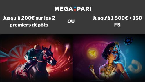 Recevez le bonus sport ou le bonus casino dès votre inscription sur Megapari.