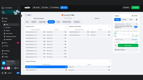 Pariez sur les cotes deGolden State Warriors Utah Jazz sur 1win
