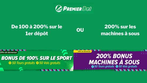 Profitez des bonus de bienvenue sport ou casino sur Premier Bet
