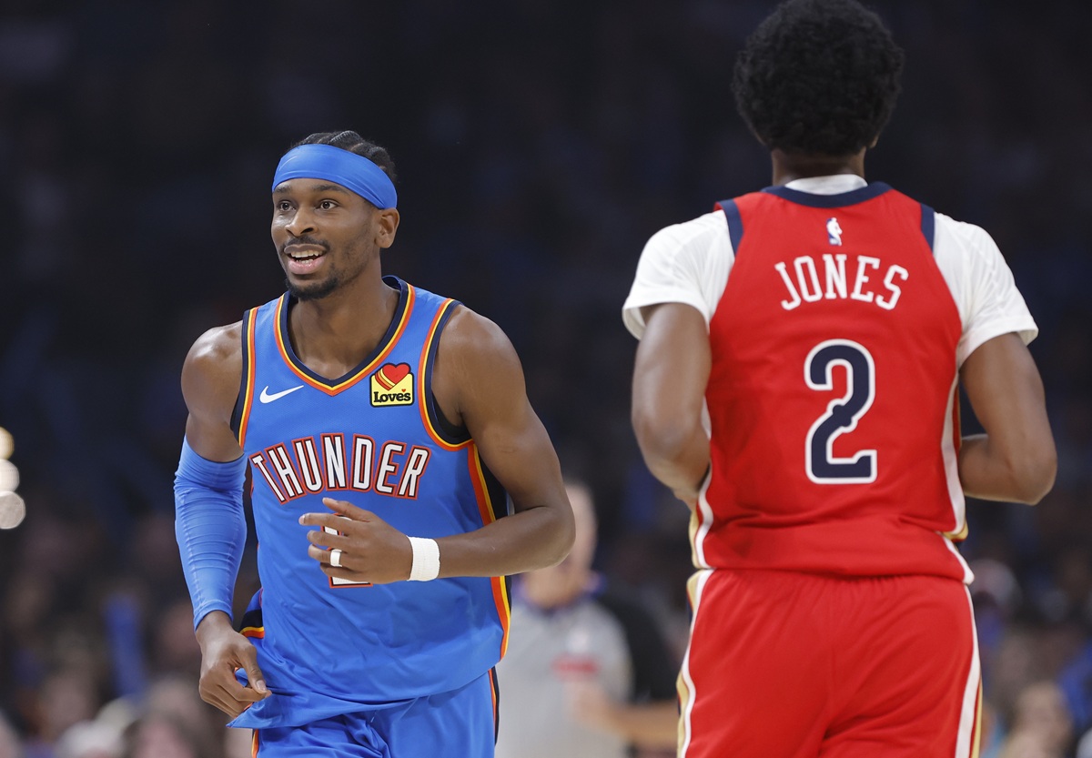 Shai Gilgeous-Alexander (Thunder) contre les Pelicans