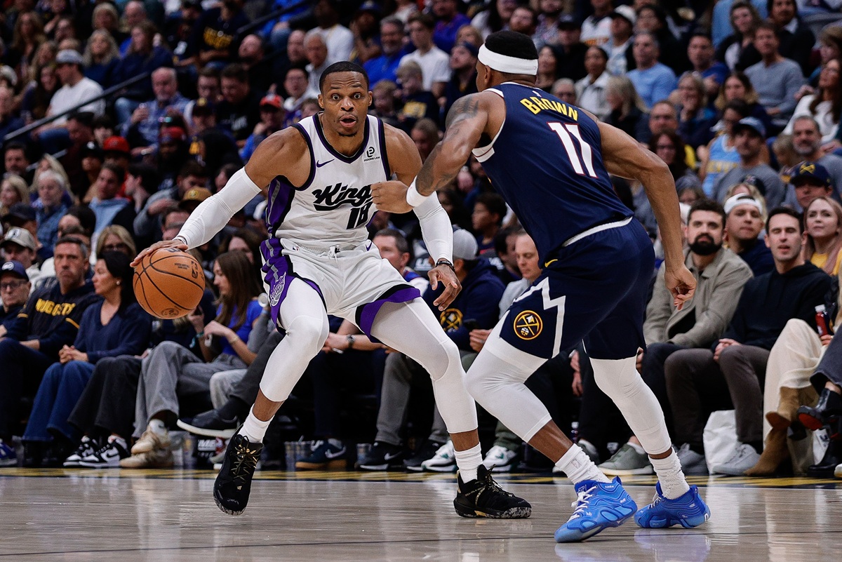 Russell Westbrook (Kings) contre les Nuggets