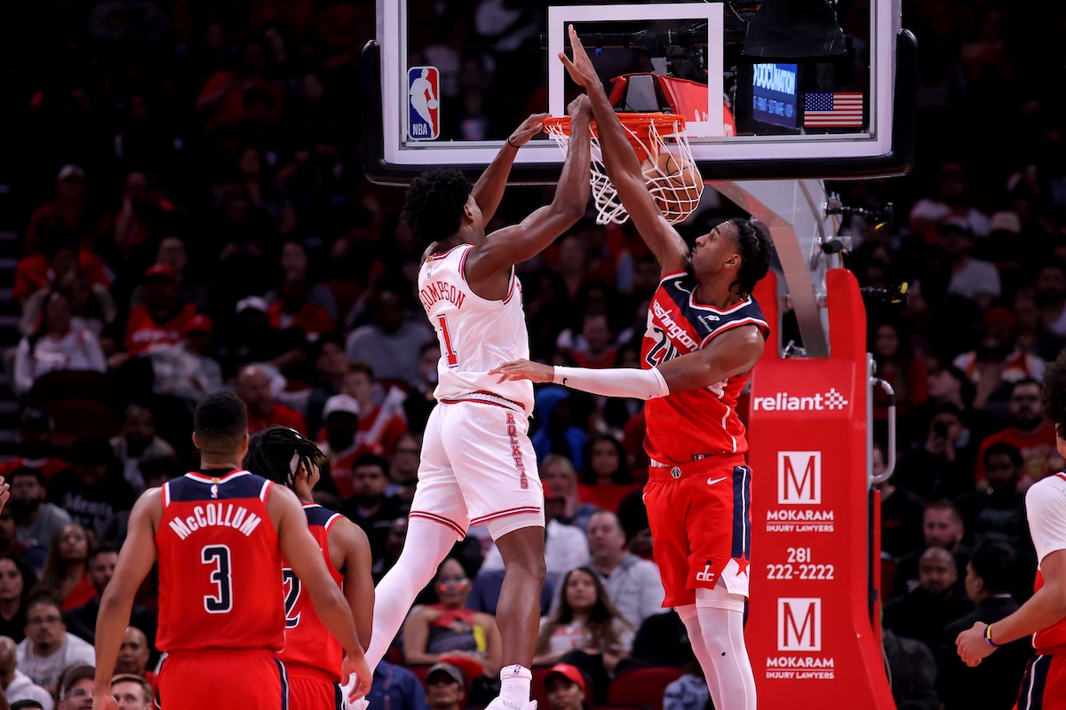 Amen Thompson dunke sur Alex Sarr