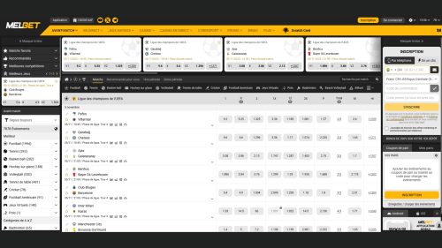 Ouvrez un compte sur le bookmaker africain MelBet
