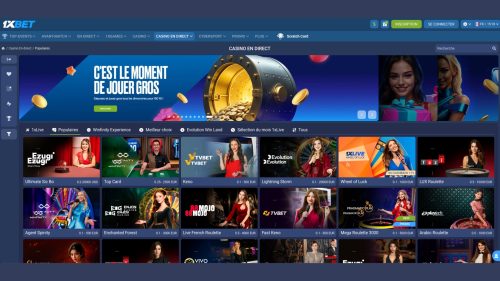 Le casino 1xBet est excellent