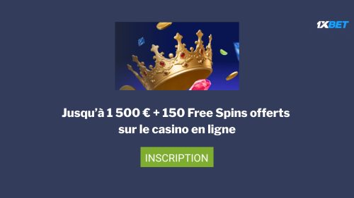Gagnez un bonus casino avec le code promo 1xBet