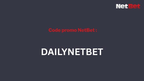 Créez un compte avec le code promo NetBet