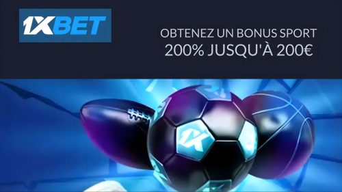 Jusqu'à 200 € de bonus sport offerts aux nouveaux joueurs sur 1xBet