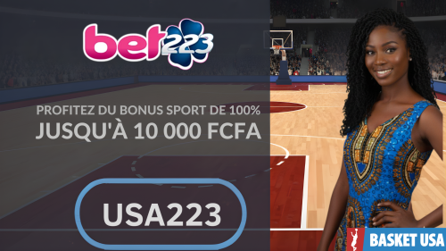 Code promo Bet223 sport bonus freebet 10 000 FCFA premier pari Mali