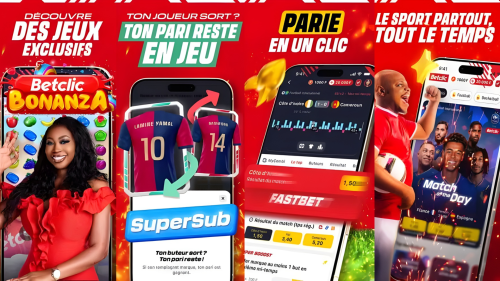 Fonctionnalités de l'APK Betclic en Côte d'Ivoire : paris sportifs, Cash Out, MyCombi et streaming.
