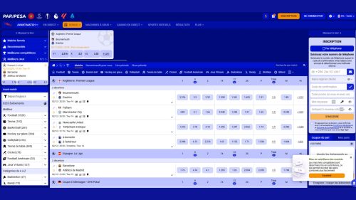 Pariez sur votre sport favori sur Paripesa