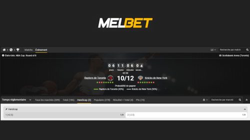 Pariez Raptors Knicks NBA MelBet code GAINTOP