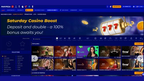 Jouez au casino en direct sur Paripesa