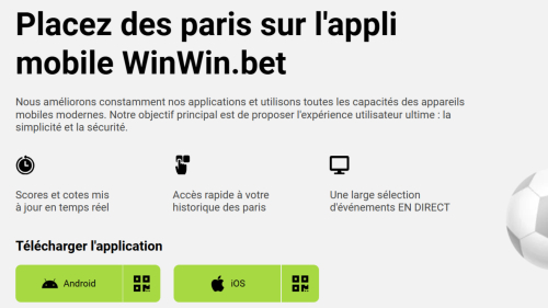 Installation de l’APK WinWin sur Android pour accéder aux paris et au casino