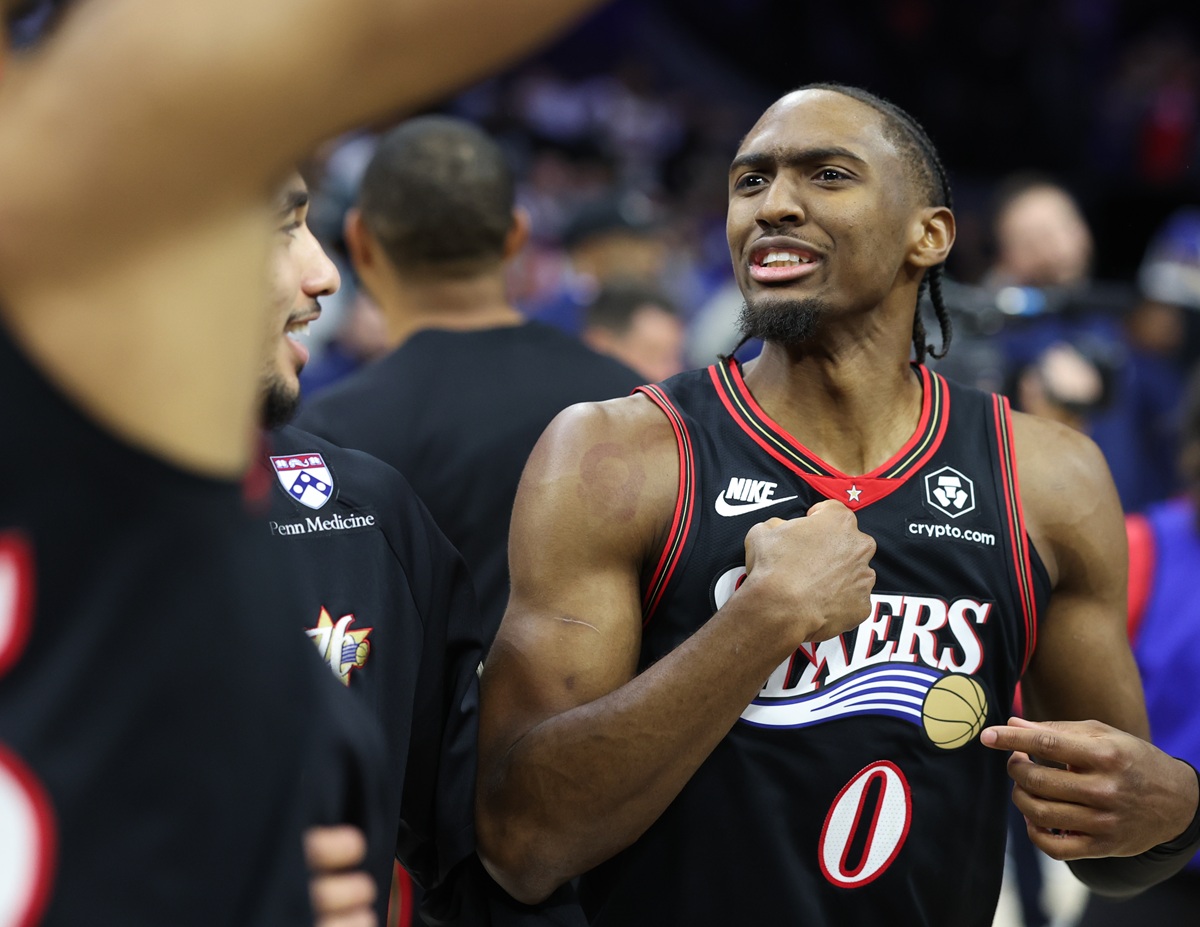 Tyrese Maxey (Sixers) contre les Warriors