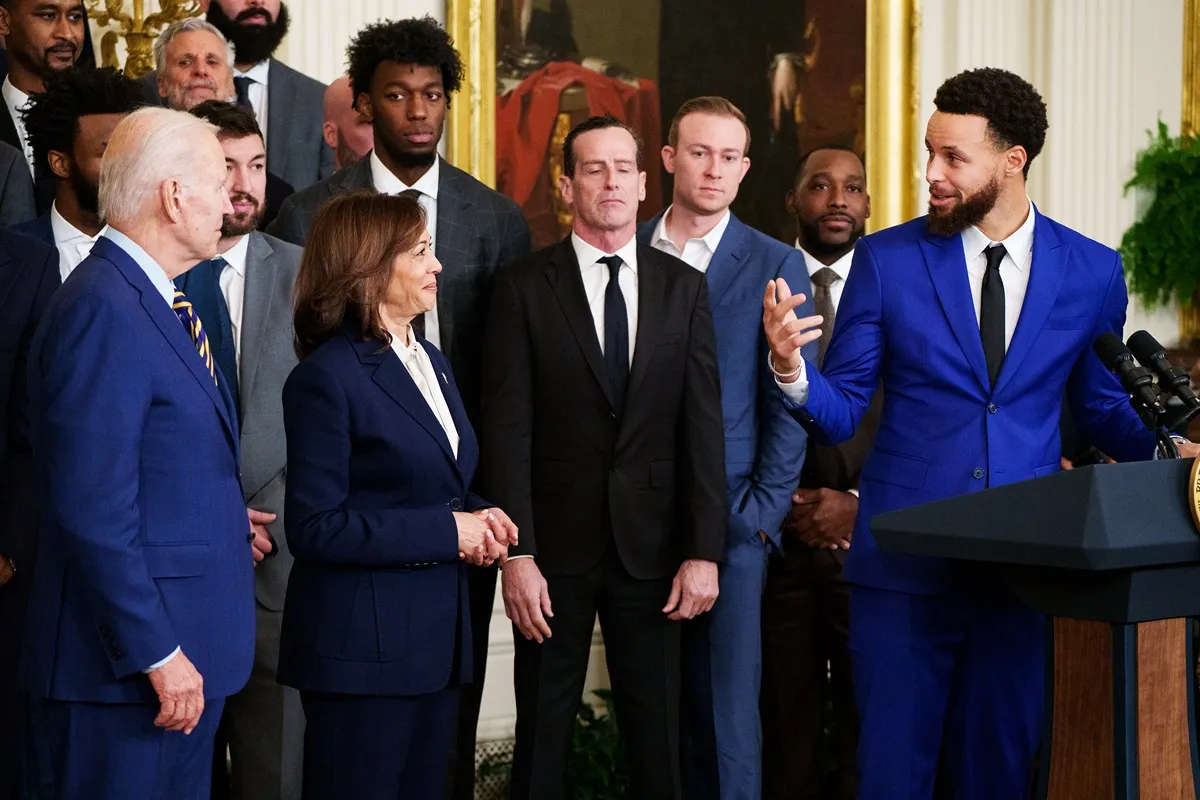 Stephen Curry et Kamala Harris