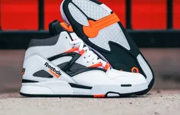Une Reebok “Pump Omni Zone II” dans un blanc éclatant