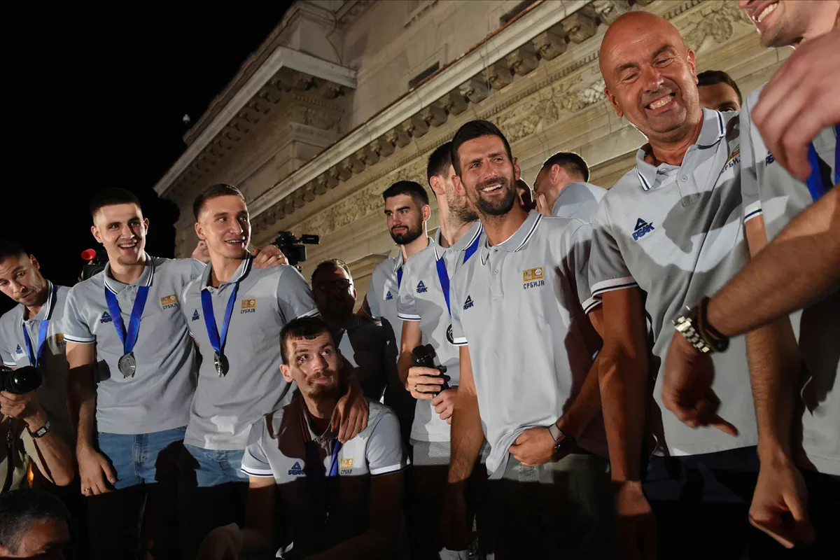 Novak Djokovic avec la Serbie