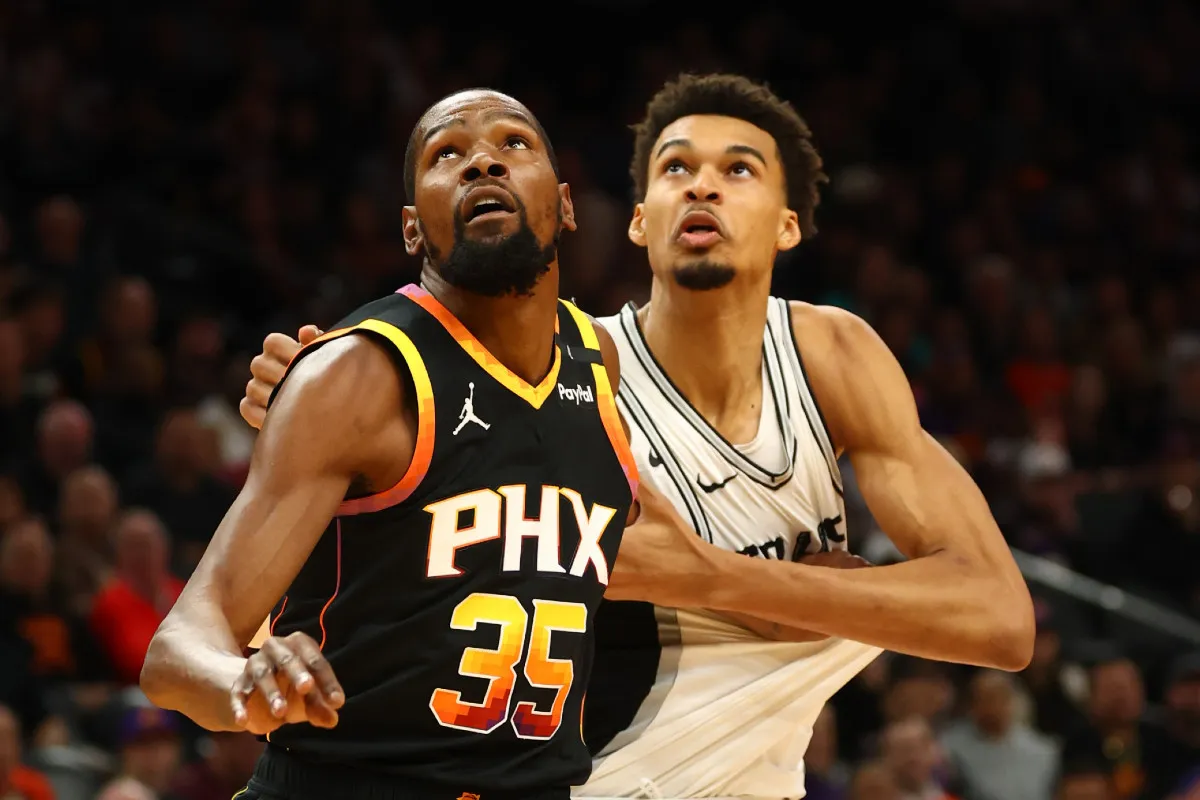 Victor Wembanyama et Kevin Durant