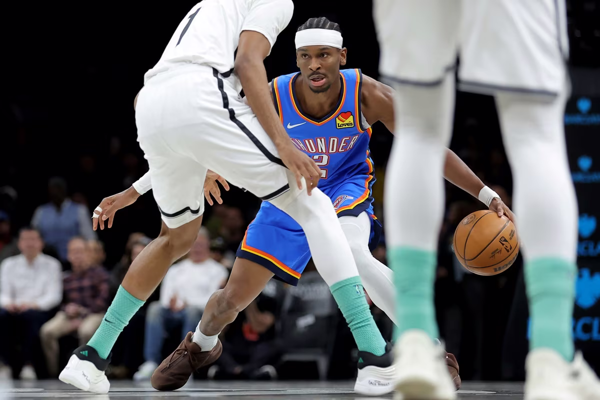 Shai Gilgeous-Alexander (Thunder) contre les Nets