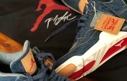 La Air Jordan 4 enfile son Levi’s