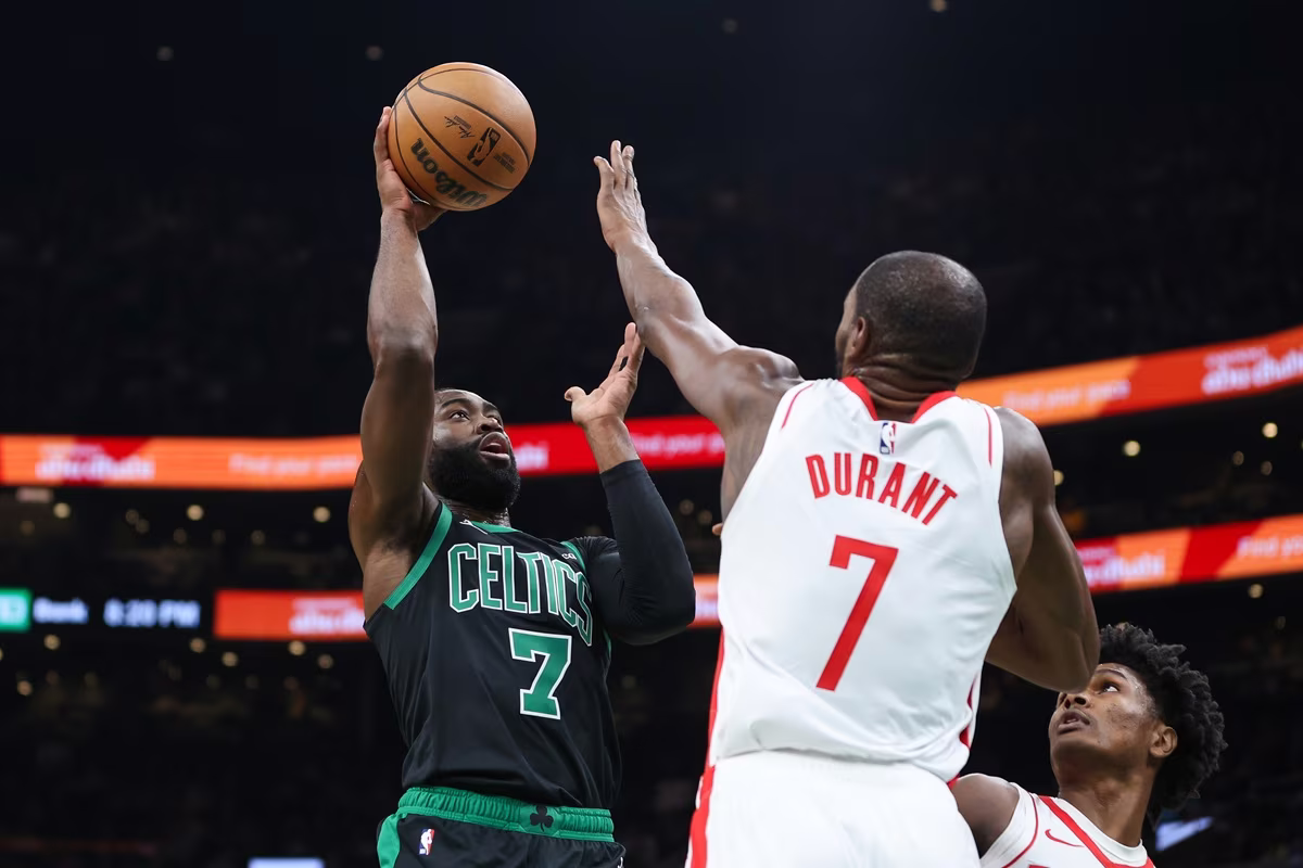 Jaylen Brown (Celtics) contre les Rockets